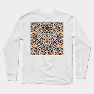 Arabic ornate square pattern Long Sleeve T-Shirt